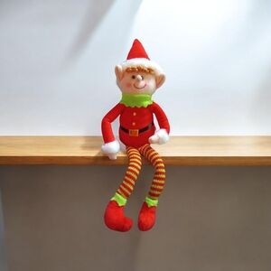 Burton+Burton Red and Green Holiday Elf Decor 14"T